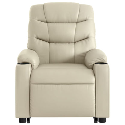 Sta-op Stoel Elektrisch – Relaxfauteuil – Verstelbare Zitstoel – Elektrische Sta-opfunctie – Vibratiemassage – Kunstleer Bekleding – 135 Graden Kantelbaar