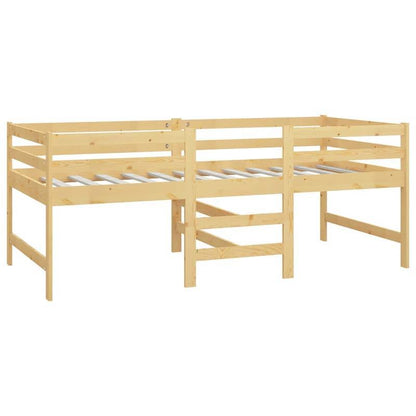 Bedframe – Eenpersoonsbed – Houten Bed – Massief Houten Frame – Kiefernhouten Bed – 90x200 cm – Duurzaam & Stevig