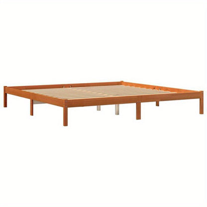 Bedframe – Bedbodem – Ledikant – Slaapbank – Boxspring – Massief Hout – Wax Bruin – 180x200 cm – Vurenhout