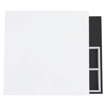 Salontafel – Koffietafel – Bijzettafel – Woonkamertafel – Lounge tafel – 360° Draaibaar – Hoogglans Wit Hardhouten Frame