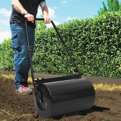 Grasmaaierroller – Gazonwals – Grasroller – Tuinwals – Bodemroller – 63 cm Breedte – 50 Liter Inhoud – Robuust Stalen Frame – Handmatige Push-Pull Bediening