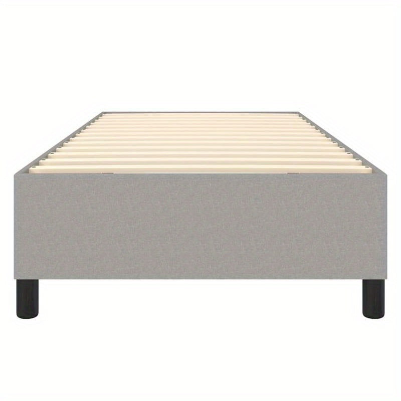 Bed frame without Mattress Grigio Chiaro 80x200cm Tissue Practical, removable, suitable for all seasons, Spacesaving Bed, Versatile Bedding, Stylish Bed Frame, Modern Bedroom, Easy Assembly, Lightweight Construction, Slatted