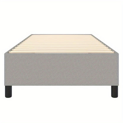 Bed frame without Mattress Grigio Chiaro 80x200cm Tissue Practical, removable, suitable for all seasons, Spacesaving Bed, Versatile Bedding, Stylish Bed Frame, Modern Bedroom, Easy Assembly, Lightweight Construction, Slatted