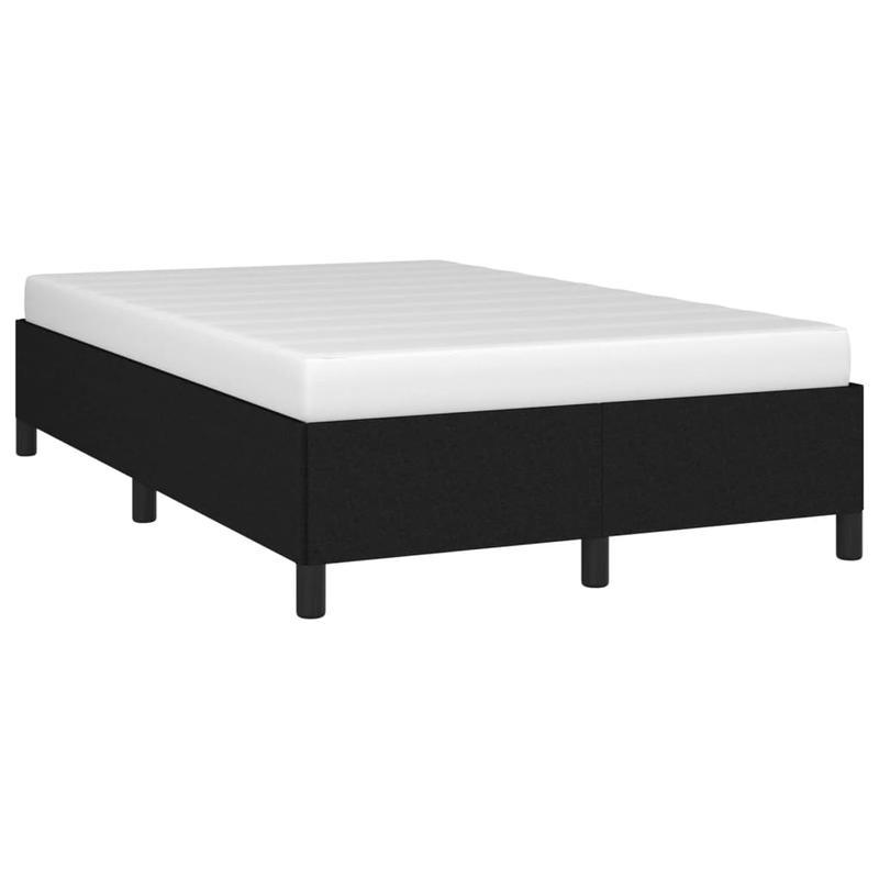 Bed frame without Mattress Black 120x200cm Tissue Practical, removable, suitable for all seasons