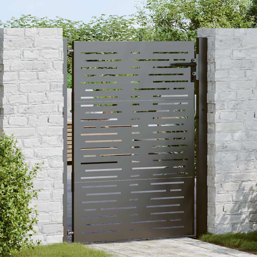 Poort – Tuinpoort – Hekpoort – Schuttingdeur – Toegangshek – Gepoedercoat Staal – Afmetingen 105x125 cm
