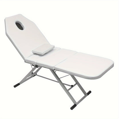Massagetafel – Behandeltafel – Behandelbank – Massagebed – Beautyligbed – Inklapbaar – Verstelbare 3 Secties – Metaal Frame – Hoogwaardig Schuim