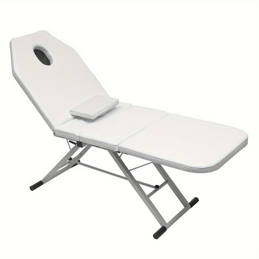 Massagetafel – Behandeltafel – Behandelbank – Massagebed – Beautyligbed – Inklapbaar – Verstelbare 3 Secties – Metaal Frame – Hoogwaardig Schuim