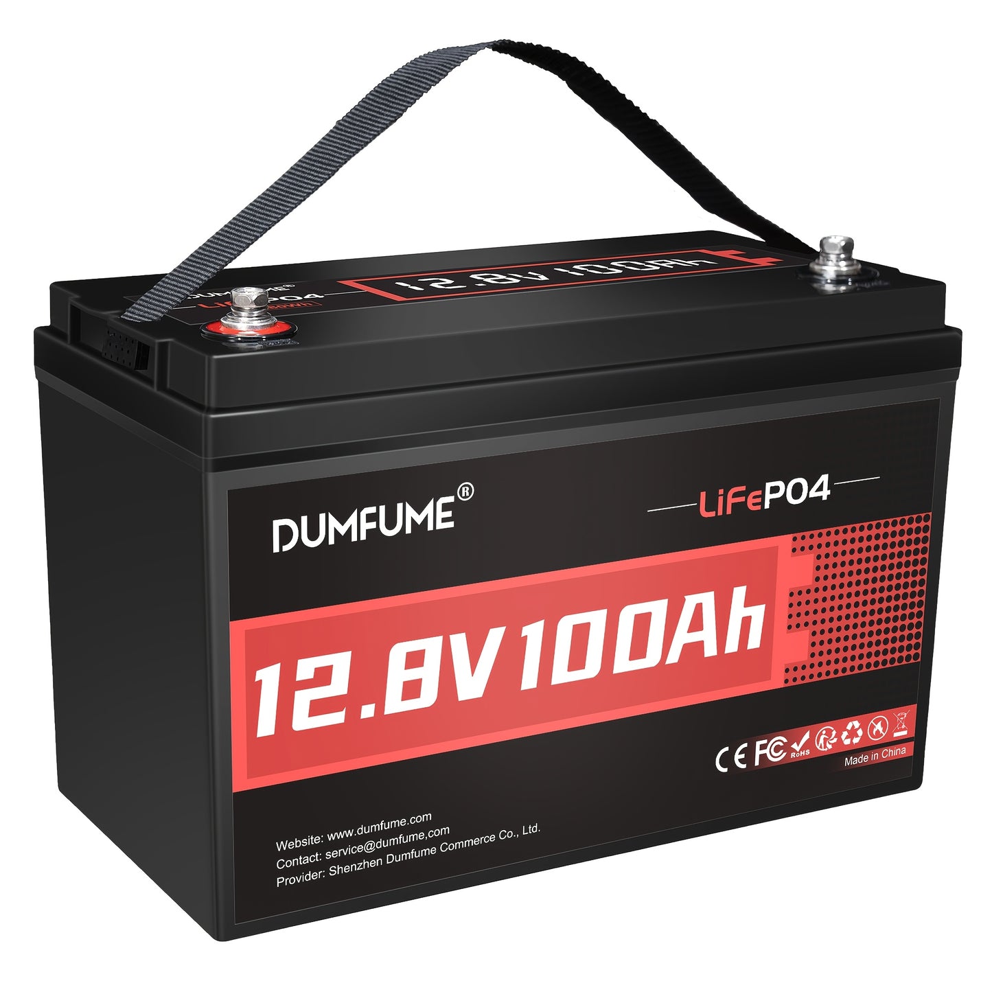 12V 100Ah Lithium IJzerfosfaat Accu – Lithium Batterij – Energie Accu – Camper Accu – Boot Accu – 1280W Maximale Vermogen – 6000 Laadcycli Met 100A BMS Veiligheidssysteem