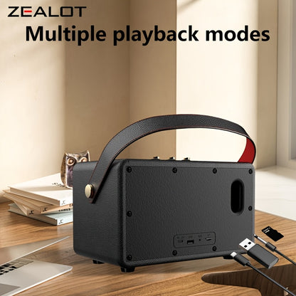 ZEALOT  50W Wireless Speaker System with Dual Pairing, 24000mAh Battery & 36H Playtime, /Type-C Charging, Wireless, Low Latency Gaming Sound, Compatible with TV/Phone/Tablet, Home Theater Stereo Sound System with Dynamic Loud