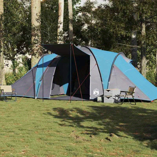 Koepeltent – Dome Tent – Kampeertent – Outdoor Tent – Familietent – 6 Persoons – Waterdicht Polyester – Lichtgewicht Blauw