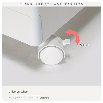 Vogelkast – Vogelkooi – Vogelhuis – Nestkast – Vogelnest – Dubbel Laags – Transparant – 46x46x99 cm – Stevig Synthetisch Staal – Mobiel Op Wieltjes