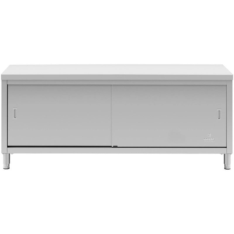 Centrale Werktafel met Onderkast & Schuifdeur – 200 × 60 × 85,5 cm