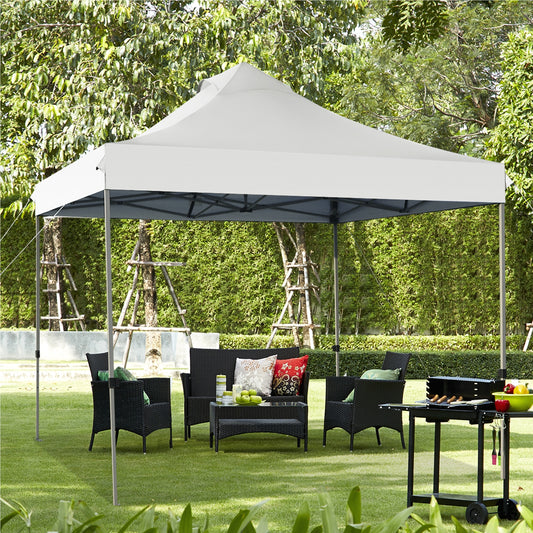 Partytent – Paviljoen – Tuintent – Feesttent – Opvouwbare Tent – 3x3 m – Waterdicht – UV Bescherming 50+ – Stevig Frame – Winterbestendig – Wit