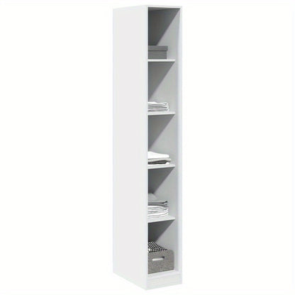 Modern Freestanding Wardrobe Closet, Under 3.2 Cubic Feet Storage Capacity, Compact Design with Drawers and Shelves, Easy Assembly, White, Clothing Organizer | Sleek White | Glassfront Doors, Clothes Organizer Storage,  Small