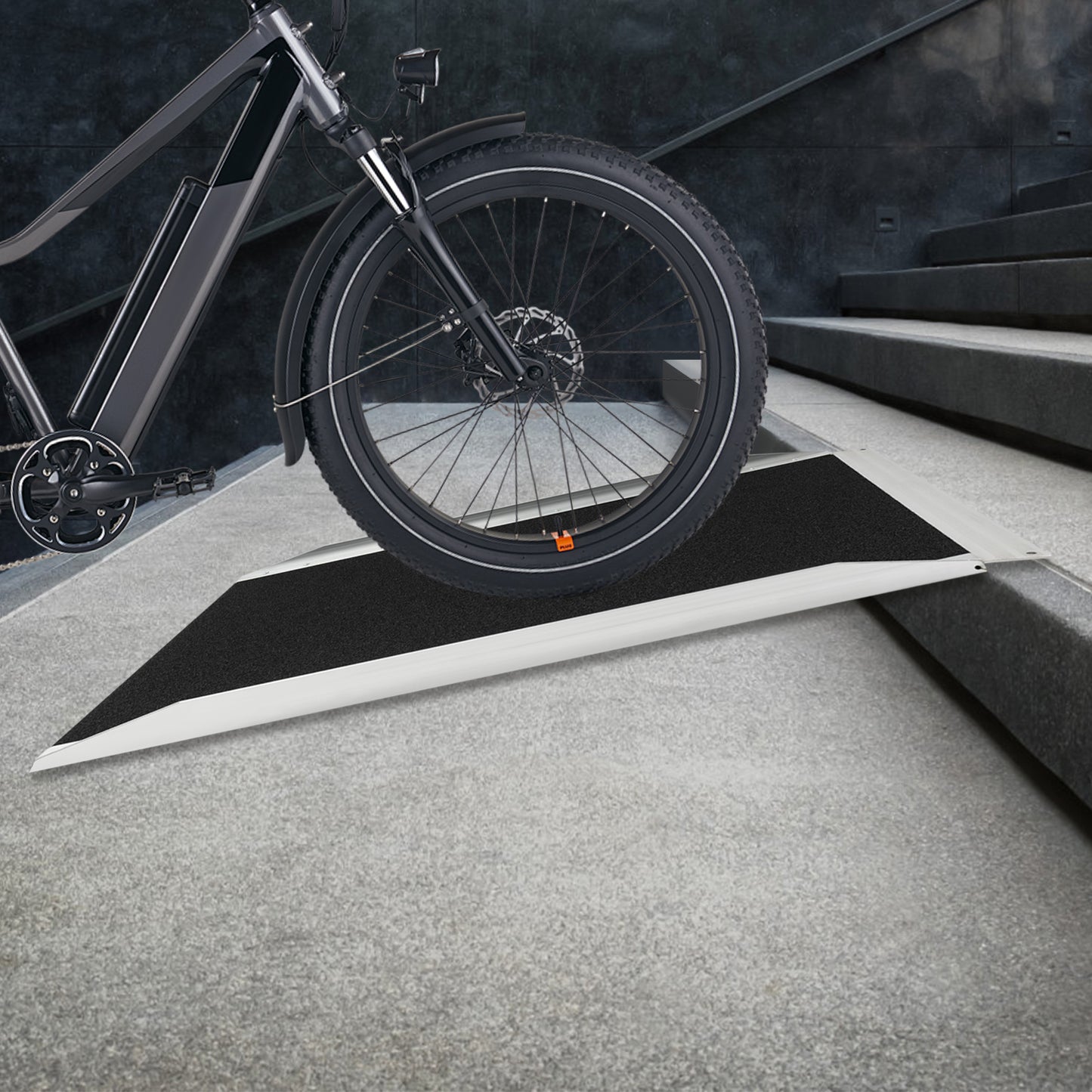 Drempelhulp – Rolstoelhelling – Toegangshelling – Oprittenbrug – Hulphelling – Aluminium – 272 kg Draagvermogen – Antislip Oppervlak
