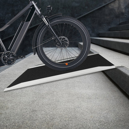 Drempelhulp – Rolstoelhelling – Toegangshelling – Oprittenbrug – Hulphelling – Aluminium – 272 kg Draagvermogen – Antislip Oppervlak