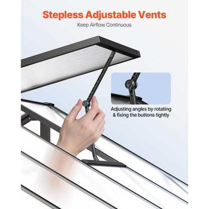 Kas – Kweekkas – Tuinkas – Groentenkas – Serre – Aluminium Frame – UV-bestendige Polycarbonaatpanelen 8 x 14 Ft