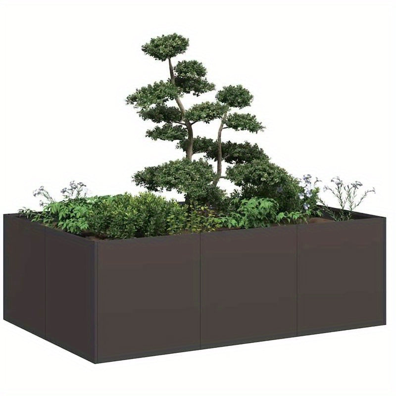 Planter Box 120X80X40 Cm Black Steel
