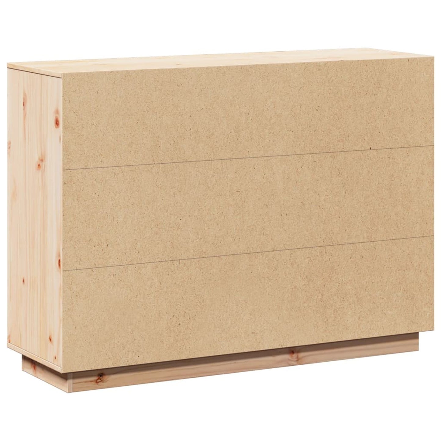 Dressoir – Sideboard – Opbergkast – Ladekast – Opbergmeubel – Massief Grenenhout – Inclusief Opbergboxen 110,5x35x80 cm