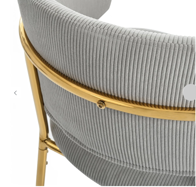 Eetkamerstoel – Stoel – Kuipstoel – Eetkamerstoelen – Zitstoel – Corduroy Bekleding – Schuine Poten Met Verstelbare Voeten – Set Van 4 – Groen