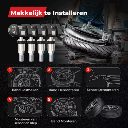 Autel - Bandenspanningsmeter - Bandenspanningsmeter - Drukmeter - Rubber - Bandenreparatiegereedschap - Scannerprogrammering - QUORE