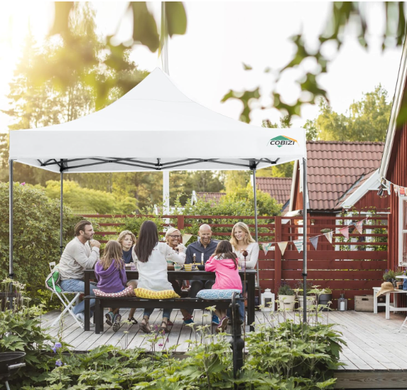 Partytent – Tuintent – Paviljoen – Tentscherm – Feesttent – Pop-up – Waterdicht – UV-bestendig – 3,05x3,05 m – Eenvoudig Opzetten