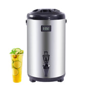 Dispenser - Drankdispenser - Thermische isolatie - Warme en koude thermische drankdispenser - 3,17 gal - 304 roestvrij staal - Zilver