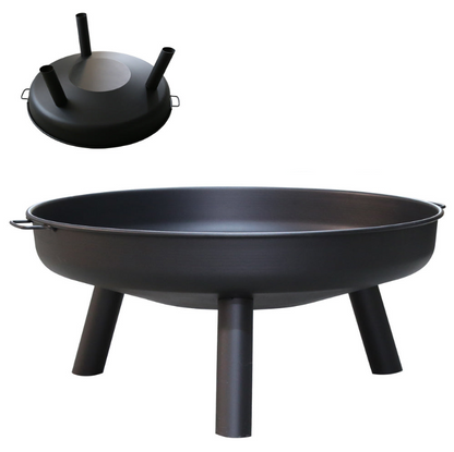 Vuurschaal – Vuurkorf – Tuinhaard – Sfeerhaard – Terrasverwarmer – 82,5 cm Diameter – Roestbestendig Met Afneembare Poten
