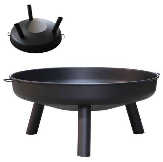 Vuurschaal – Vuurkorf – Tuinhaard – Sfeerhaard – Terrasverwarmer – 82,5 cm Diameter – Roestbestendig Met Afneembare Poten