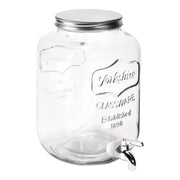 Dispenser - Drankdispenser - Organisatiedispenser - Glazen drankdispenser - 8L - Transparant Wit