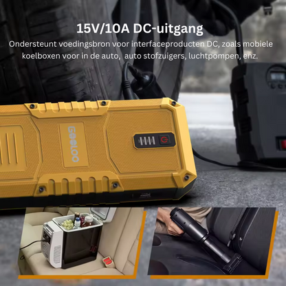 Jumpstarter - Jumpstarter voor Auto - 12V - 4000A - 26800mAh - Auto Start Apparaat - Jumpstarter met Powerbank - Jump Starter Auto Booster - Zwart - QUORE