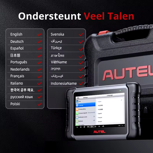 MK808S - OBD2 Scanner - Diagnosecomputer - Storing Verwijderen - Volledige systeemdiagnose - Uitleesapparatuur Auto - Diagnose Auto - Autodiagnosetool - IMMO Sleutelcodering - Zwart