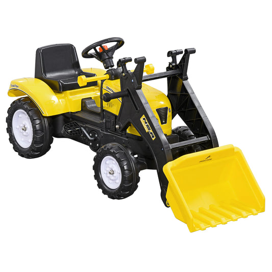 Rijden op Graafmachine met Schop - Traptractor - Voertuig, Graafmachine Speelgoed, 3 Jaar en Ouder , 114 cm x 41 cm x 54 cm