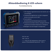 Hcalory - Dieselkachel - Elektrische kachel - Kachel en ventilatoren - Benzineluchtkachel - met LCD & Afstandsbediening - 12V - 12V - 5KW - 6L - Zwart