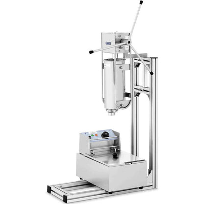 Churrosmachine – Churrosapparaat – Churrospresser – Churrosmaker – Churrosfrituurbak – 5 Liter Cilindertank – 2500W Roestvrij Stalen Design
