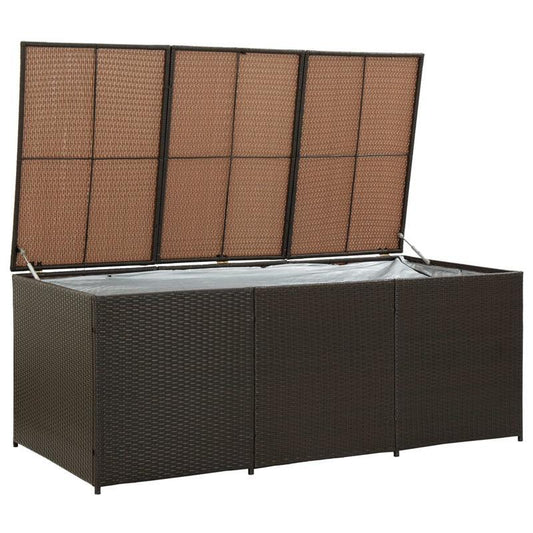 Opbergbox Tuin – Tuinkussenbox – Tuinkist – Kussenbox – Buitenbox – Duurzaam PE-rotan – Extra ruim 180x90x70 cm