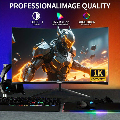 27-inch Gaming Monitor – Curved Scherm – PC Monitor – Computerbeeldscherm – Frameloos Design – 165Hz Verversing – FreeSync Technologie