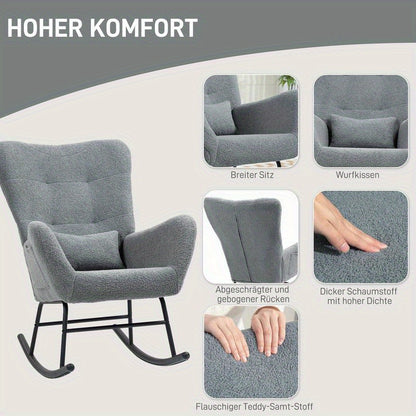 Relaxstoel – Lounge Stoel – Tuinstoel – Fauteuil – Ergonomische Stoel – Stevig Hardhout & Metaal Frame – Afneembare Wasbare Hoes