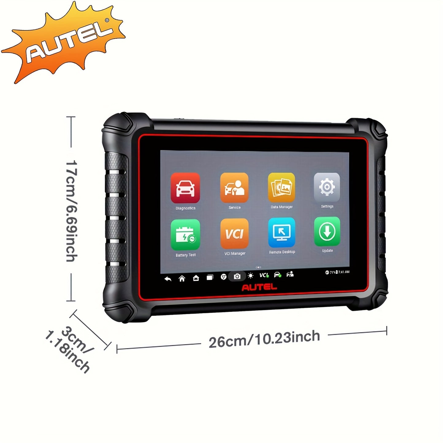 Autodiagnose Scanner – Auto Codelezer – Foutcode Uitlezer – Diagnosetool – OBD2 Scanner – Bidirectionele Communicatie – 7700 mAh Batterijcapaciteit