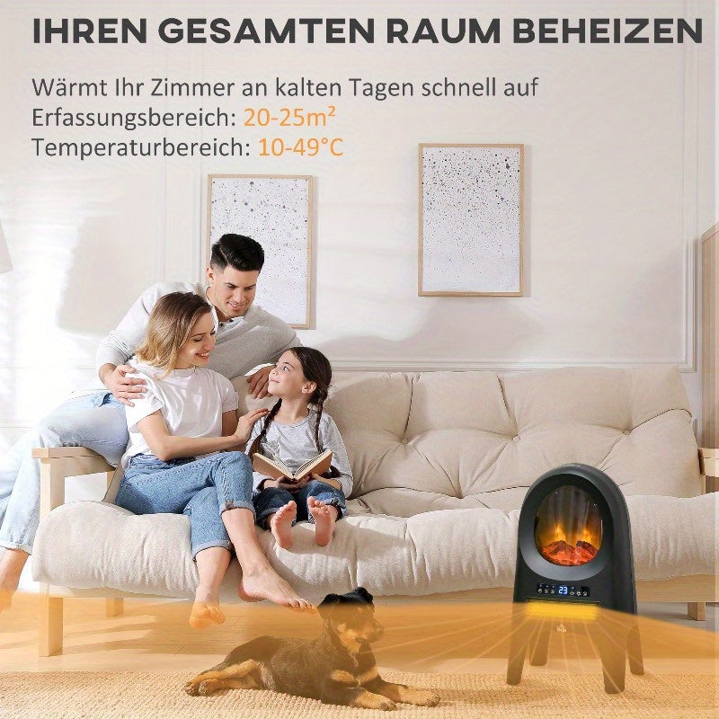 Elektrische Kachel – Mobiele Kachel – Convectorkachel – Ventilatorkachel – Heater – 2000W Vermogen – Timerfunctie Met Oververhittings- en Valbeveiliging