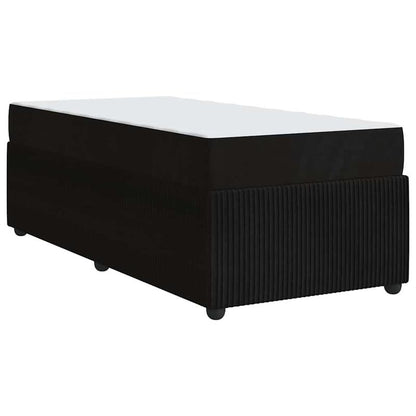 Bedframe – Bed – Bedframe Met Matras – Eenpersoonsbed – Platformbed – Zwart – Twinsize 80x200 cm – Met Matras Inclusief – Metalen Stijlvol Frame
