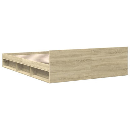 3-Laags Bedframe – Stapelbed – Hoogslaper – Slaapbank – Opbergbed – Houten Constructie – 150x200 cm – Duurzaam & Verwijderbaar – Rovere  Marrone