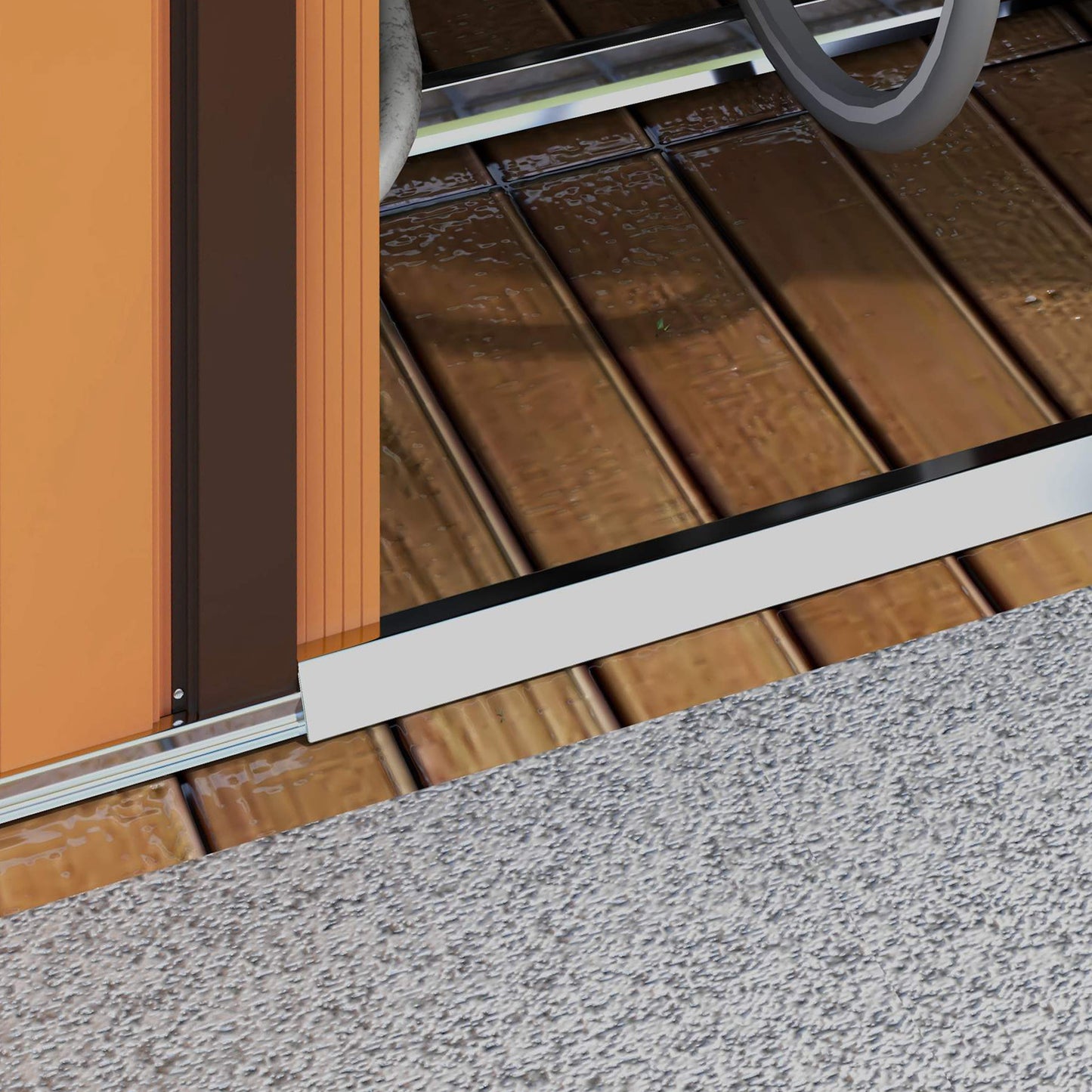 Tuinhuisje – Tuinschuur – Buitenberging – Tuinkast – Metalen Tuinhuis – Groot Opbergvermogen – Weerbestendig Gepoedercoat Staal – Schuifdeur – Ventilatie