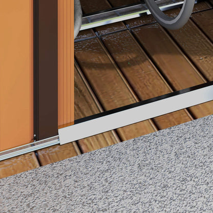 Tuinhuisje – Tuinschuur – Buitenberging – Tuinkast – Metalen Tuinhuis – Groot Opbergvermogen – Weerbestendig Gepoedercoat Staal – Schuifdeur – Ventilatie