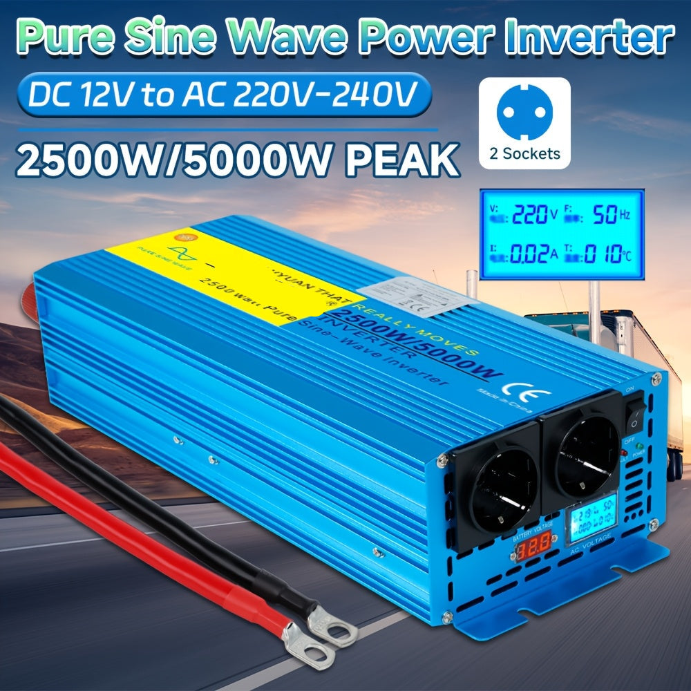 Omvormer – Stroomomzetter – Spanning Converter – Inverter – 2500W Continu Vermogen – 12V En 24V Input