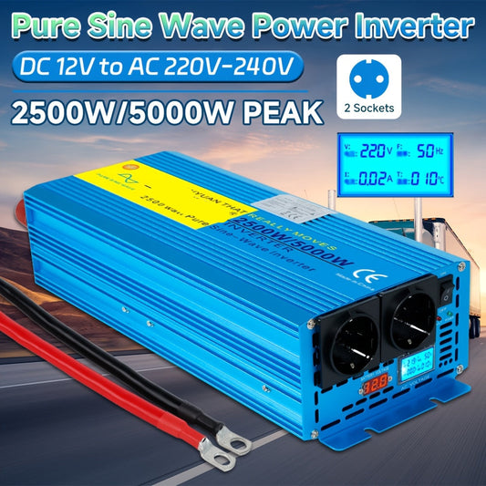 Omvormer – Stroomomzetter – Spanning Converter – Inverter – 2500W Continu Vermogen – 12V En 24V Input