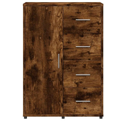 Sideboard Smoked Oak 60X31X84 Cm Wood-Based Material/Side Table/Storage Cabinet/Telephone Table/Cabinet/Storage Box. This Cabinet Offers Ample Storage Space And Can Neatly Store Various Everyday Items to Maintain Order in You