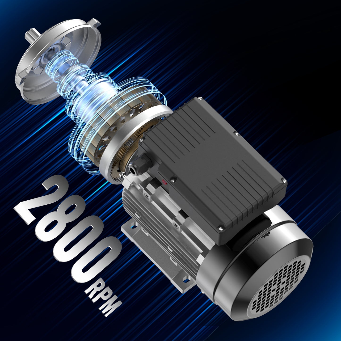 Elektromotor – Elektrische Motor – Motor – AC Motor – 1.1 kW Vermogen – 2800 RPM Toerental