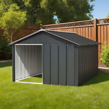Dog house Anthracite 116.5x153x81.5cm Galvanized steel Easy to clean and portable ventilation design