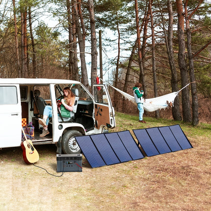 Draagbaar Zonnepaneel – Solar Panel – Zonnecel – Zonne-energie Paneel – Zonnepaneel 100W – Monokristallijn Silicium – Weerbestendig & Lichtgewicht